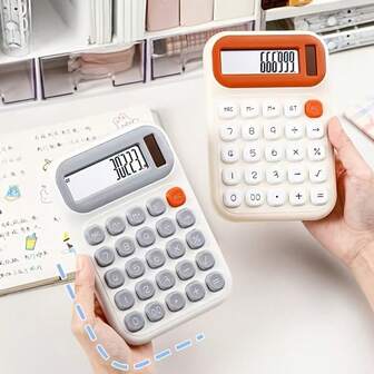 1 pieza Calculadora retro de gran pantalla de 12 dígitos con contraste de color, alimentación solar dual + cálculo multifuncional, compatible con raíz cuadrada/suma GT/almacenamiento de memoria/entrada rápida de doble cero, adecuada para finanzas en el lugar de trabajo, informes empresariales, cálculos matemáticos de estudiantes, uso diario en el hogar. Teclas claras y receptivas, sin truncamiento de dígitos, larga duración de la batería, esquema de color Morandi que combina con escenas minimalistas, procesamiento de datos eficiente que agrega estética de escritorio.