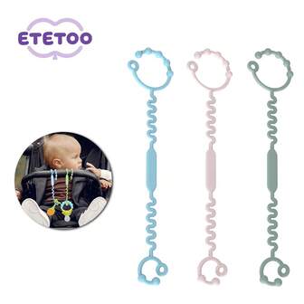 3pcs Silicone Baby Safety Tether Toys, Suitable For Stroller, High Chair, Car Seat, Baby Dining Table