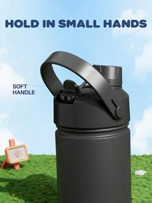 12oz Stainless Steel Insulated Cup: 2-in-1 Straw Lid, Leak-Proof Insulated Cup, Easy to Clean, Suitable for School, Travel, Playtime, and Gifting