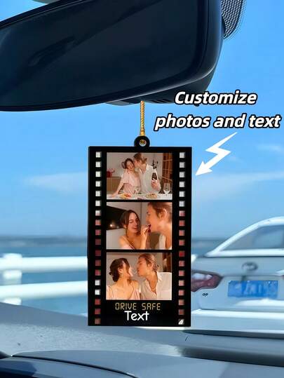 קישוט תלייה לרכב אקרילי בהתאמה אישית אחד, מותאם אישית עם התמונה והמסר שלך, בסגנון רטרו, מושלם לקישוט רכב, מתנות ליום האהבה ומזכרות סנטימנטליות, מוסיף נופך נוסטלגי ואלגנטי, אידיאלי לימי נישואין, חתונות, ימי הולדת, חג המולד, ראש השנה, אירועים מיוחדים וחגיגות רומנטיות.