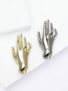 1 件时尚 OK 手势胸针，适合女性佩戴在外套、帽子、围巾、连衣裙、西装、鞋子上 - 手 - 查看 10