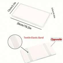 1个车载化妆镜，遮阳板化妆镜，汽车后视镜，超薄绑带，松紧带，高清玻璃镜面，汽车配件