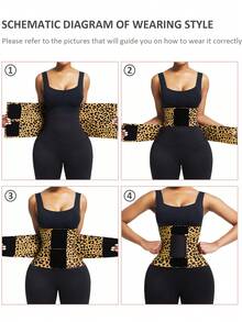 FeelinGirl High Compression Tummy Trimmer Control Waist Trainer Belt Body Shaper With Triple Wrap - Amarillo - Ver 6
