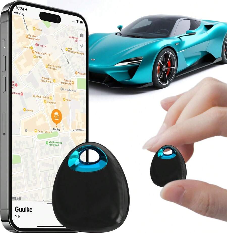 GPS Tracker For Vehicles Cars Kids & Pets Real-Time Global Coverage No SIM Card/No Subscription Long Standby Mini Waterproof Portable Tracking Device For Dogs Elderly & Assets (Android & IOS) - 1 - View 1