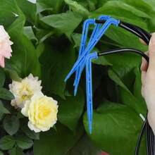 双向2/4/8升滴灌套件，带3/5毫米软管滴头，适用于花盆、温室种植，滴灌自动浇水套件，适用于盆栽植物、草坪、花园 - 彩色 - 查看 7