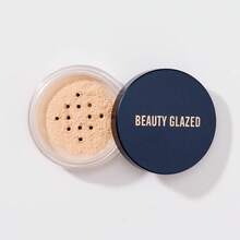 beauty glazed Skin Color Loose Powder With Fine Shimmers, Translucent Face Setting Powder For All Type, Smooth Oil Control Long Lasting Baking, Soft Focus Makeup Lightweight Fixing With Powder Puff - #02 - View 10