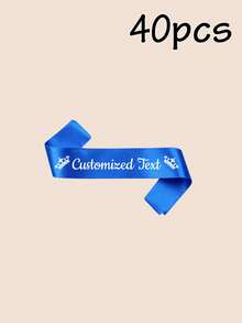 1/2/5/10/20/40/80pcs Customized Party Sashes With Text, Personalized Logo Text Sashes, Bride-To-Be Sashes, Bachelorette Party Sashes - White - View 11