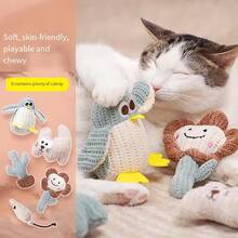 1pc Random Cat Toy With Cat, Chewable & Scratching Plush Cat Toy, Pet Supplies - Multicolor - View 10