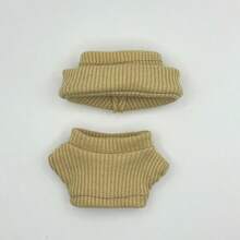 1套迷你10厘米娃娃服装套装，兼容第四代娃娃，包含服装配件、帽子和毛衣套装，娃娃换装服装（不含娃娃）