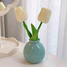 1 bông hoa tulip bằng gốm nhân tạo, trang trí chân thực, trang trí để bàn hoặc treo tường, thích hợp cho sinh nhật, kỷ niệm, ngày của mẹ, giáng sinh, sự kiện, quà tặng ngày lễ tình nhân - Nhiều màu - Xem 9