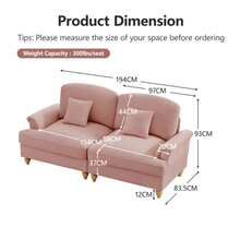 Sofas & Couches - Pink - View 2