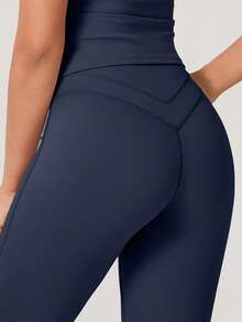 NcmRyu 1 Set Women's Sexy Halter Deep V-Neck Backless Shaping Flared Sports Suit