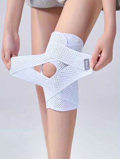 Unisex Breathable Knee Brace With Adjustable Criss-Cross Straps And Mesh Fabric, Provides Lightweight Support, Ideal For ACL/Meniscus Injury, Running And Fitness Activities, Effectively Reduces Joint Pressure. An Excellent Choice For Christmas, New Year, Valentine's Day, Women's Day, Back-To-School, Father's Day Or Mother's Day Gifts.