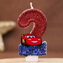 Cartoon Digital Candles Cars Party Birthday Cake Topper Car Racing Kids Birthday Cake Decoration Supplies - one-size - View 7