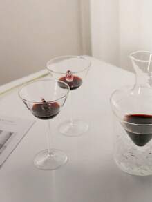 Rose Flower Red Wine Glass, Luxury High-End Home Use Wine Glass, Champagne Flute, Sparkling Wine Glass, Wine Accessories, Gift For Valentine's Day - Multicolor - View 4