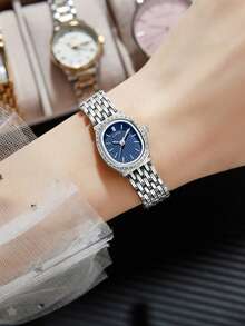 LIGE Fashion Ladies Casual Watch Waterproof Pointer Quartz Watch Elegant Business Watch - Silver - View 4
