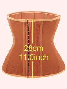 1件棕色束腰塑身腰带，女士健身腰部训练器