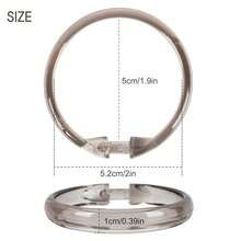 Qulable Light Taupe Shower Curtain Hooks - 12 Pcs Circular Plastic Shower Curtain Rings For Bathroom - O Shaped Transparent Pale Taupe Shower Hooks Rings For Shower Curtain Rod,TransparentPaleTaupe - 透明淺褐色 - 查看 6