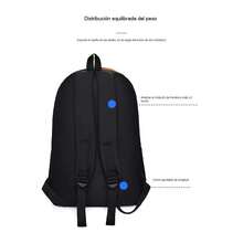 Mochila moderna,sencilla y elegante para hombre,estilo coreano,gran capacidad - Azul - Ver 2