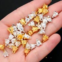 4Amazonia Set de 500 piezas de cuentas de 3*6mm de flores de lirio del valle de colores en forma de tapa de acrílico, accesorios de moda para hacer joyas a mano - Multicolor - Ver 11
