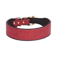 Adjustable Breathable Comfortable Leather Dog Collar, Soft Cotton Lining PU Material Soft Padded Pet Collar - Multicolor - View 10