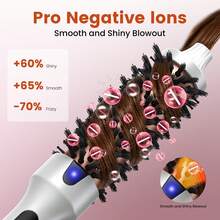 3-In-1 Hairstyling Blowout Brush, Curls And Straight Hair - Xem 5