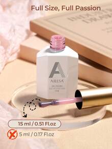 1pc 15ml Naked Pink 43Models Gel Nail Polish, Soak Off Gel Nail Polish ,Long-Lasting And LED/UV Lamp Quick-Drying, For Home Salon Nail Art DIY - Màu Hồng  San hô - Xem 3