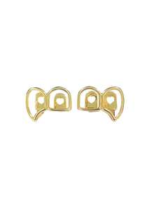 1 Set Hollow Ox Horn Geometric Teeth Shaped Jewelry, Fashionable Personalized Accessories For Nightclub, Party, Christmas Gag Gifts, Unisex - Multicolor - View 3