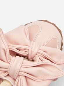 Balabala Kids Girls Sneakers, 2025 Spring Autumn Chunky Sneakers, Ballet Style - White Red - View 9