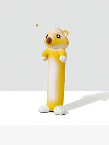 Juguete de perro de látex, juguete de masticar con forma de nutria larga, juguete de dentición para perros con sonido, juguete interactivo de tira y afloja