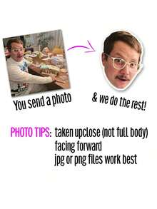 Adesivos Personalizados de Rosto e Cabeça, Decoração Criativa para Casa, Decorações de Festa, Aplicáveis em Carros, Paredes, Armários, Mesas, Copos, Garrafas de Água, Laptops, Adesivos de Rosto Personalizados