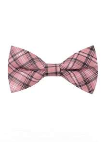 1pc Men's Asymmetrical Striped Pattern Clip-On Bow Tie, Suitable For Casual Wear And Parties - Stripe - View 12