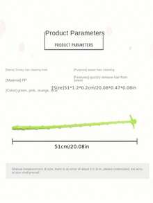 Flexible Plastic Hair Drain Clog Remover Kit - Sink Snake Hair Grabber Tool With Drain Opener Function For Kitchen And Bathroom - Multicolor - View 10