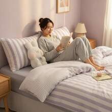 Duvet Covers Sets - Morado + Doble - Juego de 4 piezas - Ver 1