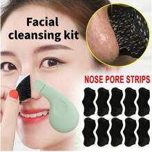 Narzędzie do usuwania zaskórników, ergonomiczny ekstraktor zaskórników – delikatny środek do oczyszczania porów twarzy, silikonowy skrobak do twarzy do głębokiego oczyszczania, unisexowy skrobak do twarzy złuszczający skórę, narzędzie do pielęgnacji skóry do usuwania zaskórników z nosa, łatwe w użyciu akcesorium do oczyszczania porów