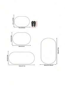 1入組實色毛茸茸地毯，現代亞克力地毯適用於臥室，房間裝飾 - 淺灰色 - 查看 2