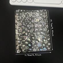 M5/A7/A6 活页夹 Kpop 收藏本，激光星形封面，DIY 10 个装收纳袋，活页手账笔记本整理器 - 彩色 - 查看 19