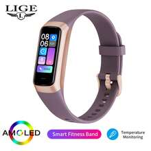 ESFOE 智能全触屏手表小巧轻便，防水。可进行智能语音通话、监测睡眠、闹钟提醒和播放音乐。时尚手表。