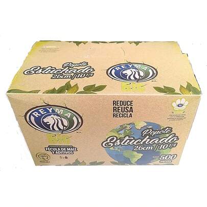 TendenciaPipas Biodegradables Estuchadas, 26 Cm, 500 PiezasCalidad Premium