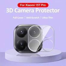 1pc Camera Lens Tempered Glass Protector Film Compatible With Xiaomi 15T/15T Pro, 3D Clear Scratch-Resistant Lens Protection Film Applicable To Daily Shield, Office, Home Daily Shield Office Home Lens Protector Phone Camera Cover Waterproof Shockproof Anti-Fall Scratch Resistant - Clear - View 10