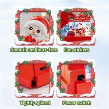 儿童玩具、圣诞老人礼物、组装玩具、电动轨道、爬楼梯、灯光音乐玩具、拼图、儿童圣诞礼物 - 彩色 - 查看 4