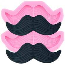 Mustache Beard Silicone Mold Beard Fondant Chocolate Candy Molds For Birthday Party Cupcake Topper Cake Decoration Gum Paste Polymer Clay,StyleE - StyleE - 查看 1