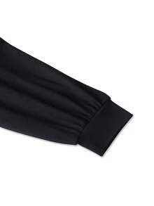 Women Plus Size Casual Solid V-Neck Long Sleeve Jumpsuits, Autumn Spring