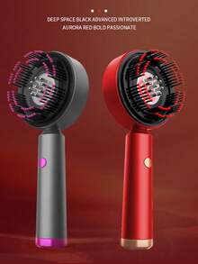 3-Mode Electric Vibrating Scalp Massager Brush, Infrared Light Head Massager For Hair Growth, Scalp Oil Applicator, Anti-Hair Loss Hair Care - Multicolor - View 8