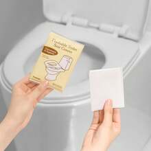 10PCS Toilet Seat Covers Disposable Flushable Travel Essentials For Public Restrooms, Airplane, Camping Convenient Paper Covers For Men Women Brand: Lagincig - 黃色 - 查看 2