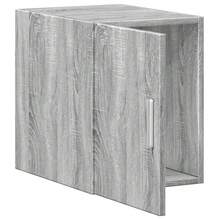 Armário de parede vidaXL, cinza Sonoma, 30x42,5x40 cm, material à base de madeira - Cinza - Ver 1