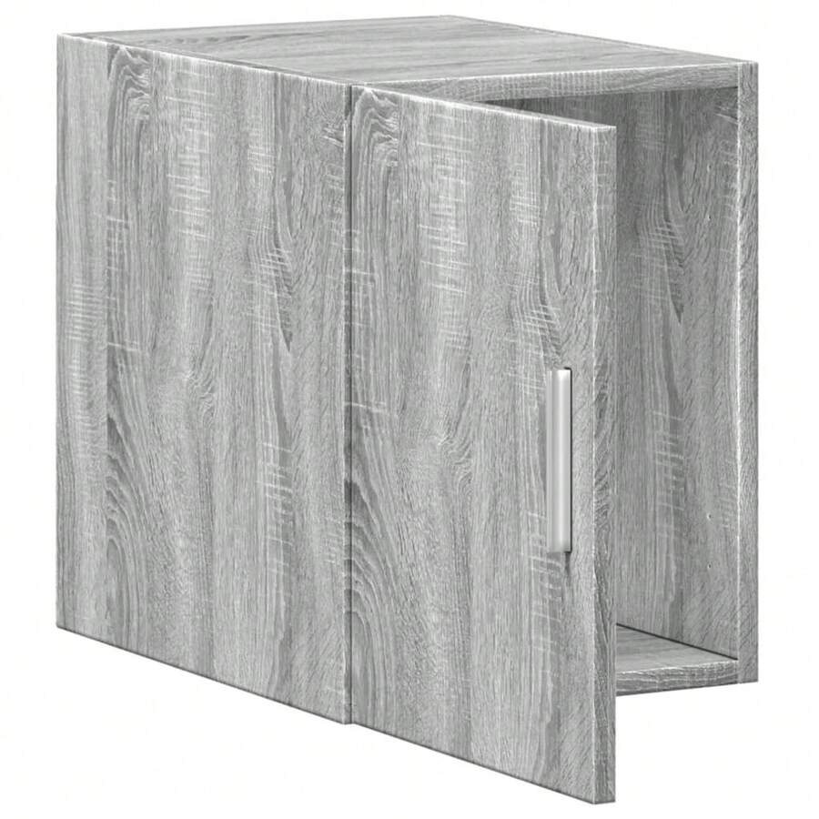 Armário de parede vidaXL, cinza Sonoma, 30x42,5x40 cm, material à base de madeira - Cinza - Ver 1
