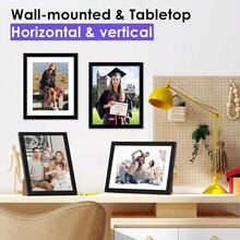 NEXCOVER 8x10 Picture Frame Black 4PK, 8 X 10 Photo Frame With Shatterproof HD Plexiglass, Picture Frames Collage For Photos 5x7 With Mat Or 8x10 Without Mat, Horizontal And Vertical For Wall Hanging Or Tabletop,8''x10'',Black*4 - 黑色*4 - 查看 6