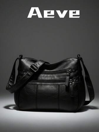 1 st. damväska med PU-färgblock och lapptäcke, stor axelväska, bärbar axelväska med flera fickor för utomhusbruk, mångsidig axelväska för avslappnad bruk