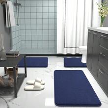 OLANLY Thick Memory Foam Bath Mat Rug 24x16, Extra Soft Absorbent Bathroom Rug, Quick Dry Bath Mats, Non-Slip, Machine Washable Carpet, Tub And Shower, Home Decor Accessories, Twilight Sapphire,24inchx16inch,TwilightSapphire - 暮光藍寶石 - 查看 8